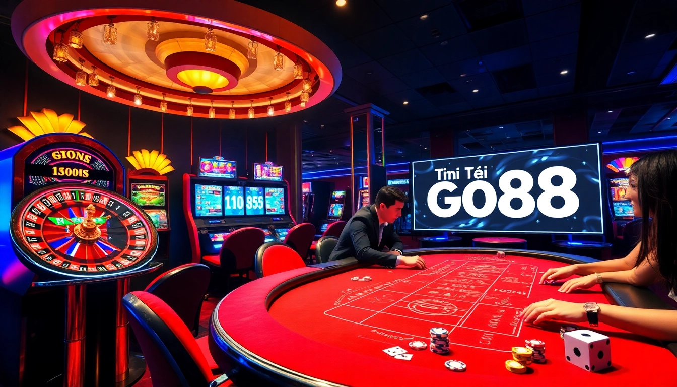 Engaging in online gambling excitement by tải GO88 with vibrant casino games and action.