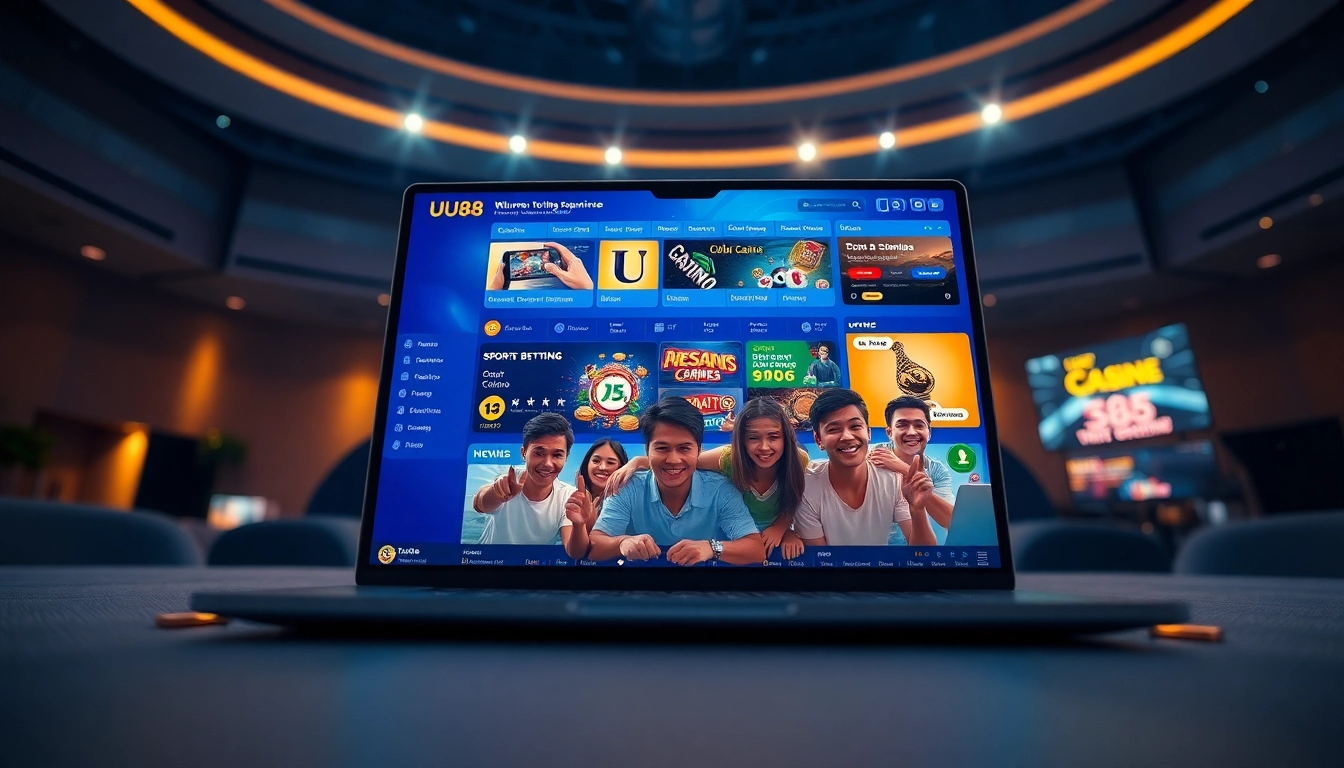 UU88 online betting experience with vibrant games and enthusiastic players engaging on a modern platform.